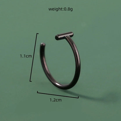 Simple Stainless Steel Piercing U-shaped Nose Ring Piercing Nose Ornaments