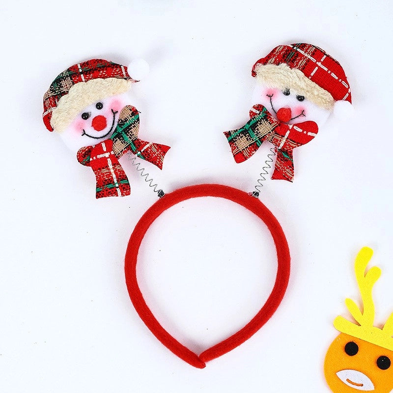 Christmas Cartoon Style Cute Snowman Elk Party Festival Headband