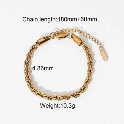 Fashion Stainless Steel No Inlaid Bracelets In Bulk