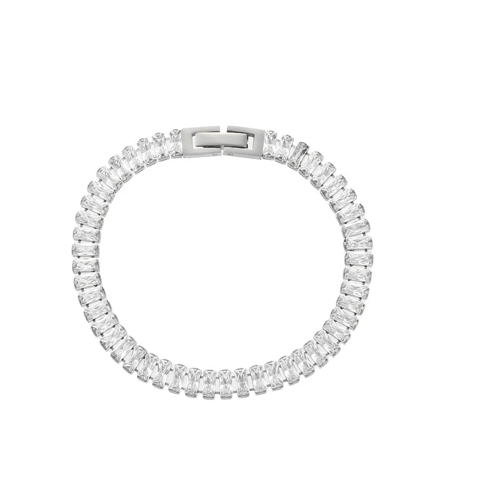 Minimalist Women Geometric Stainless Steel 18K Gold Plated Bracelets