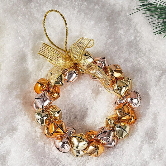 Christmas Bell Pendant Christmas Atmosphere Decoration Christmas Gift Iron Art Christmas Bell Garland Hanging Decoration