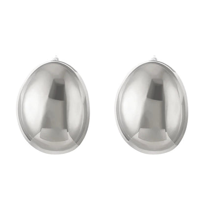 1 Pair Minimalist Classic Style Water Droplets Titanium Steel 18K Gold Plated Ear Studs