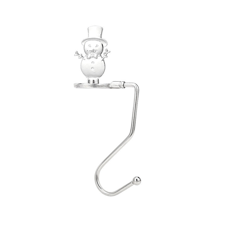 Amazon Popular Christmas Magnetic Hook Snowflake Christmas Hook Christmas Gift Metal Fireplace Socks Pendant