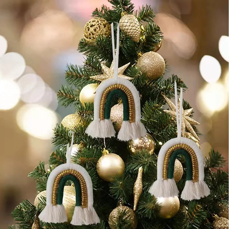 Christmas Fashion Geometric Acrylic Hanging Ornaments