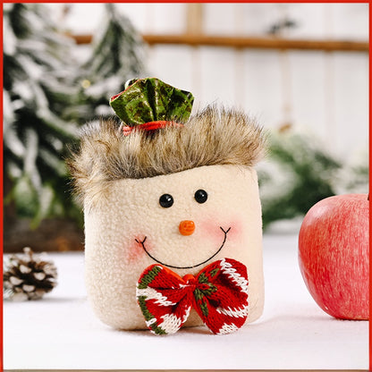 2 Pieces Christmas Cartoon Handbag Gift Bag Christmas Gift Bag Children's Candy Bag Apple Bag