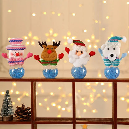 Christmas Santa Claus Snowman Plastic Party Gift Wrapping Supplies