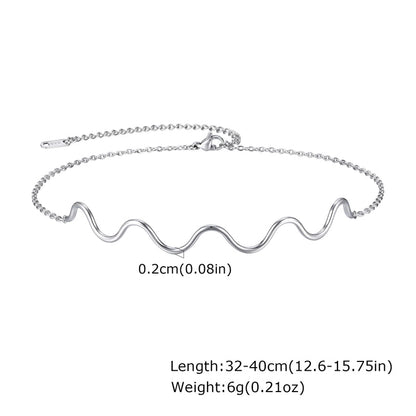 Minimalist Waves 201 Stainless Steel Choker