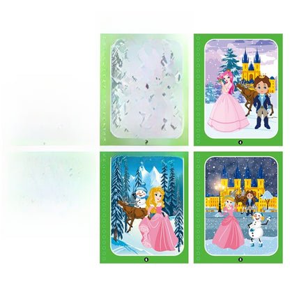 Children's Magic Water Painting Book Repeated Graffiti Educational Painting Book Scene Early Education Cognitive Matching Quiet Book