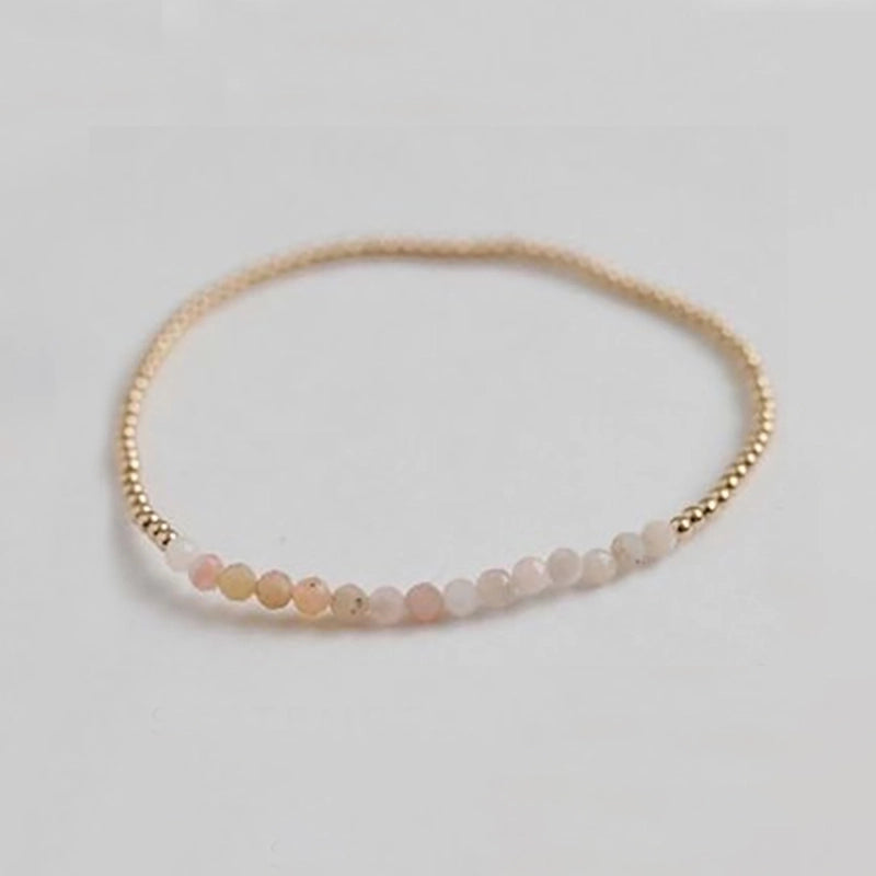 Natural Stone Copper Beaded Geometric Bracelets