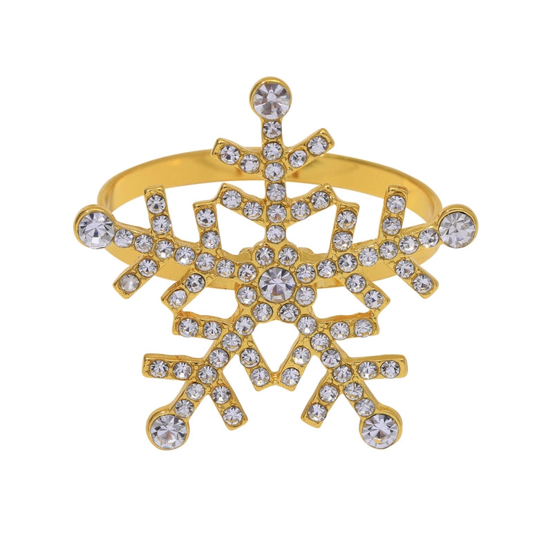 Christmas Casual Vacation Snowflake Alloy Home Daily Napkin Ring