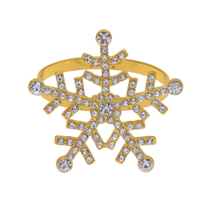Christmas Casual Vacation Snowflake Alloy Home Daily Napkin Ring