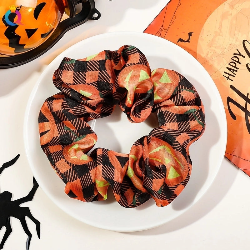 Halloween Funny Pumpkin Hair Tie