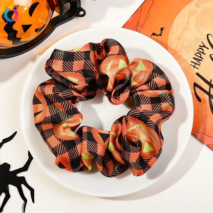 Halloween Funny Pumpkin Hair Tie