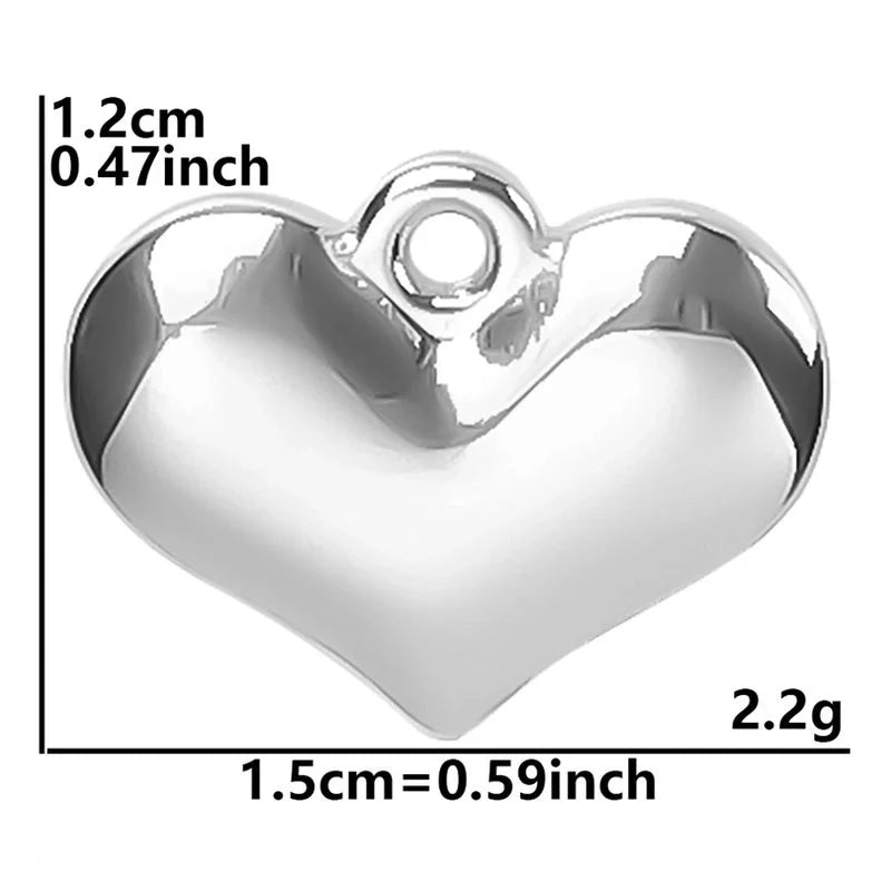Minimalist Classic Style Heart Shape 304 Stainless Steel Plating Pendant Necklace