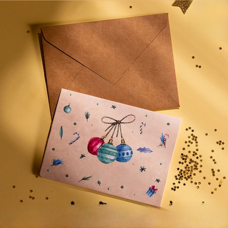 Christmas Artistic Snowman Christmas Card