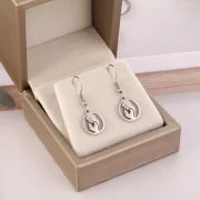1 Pair Fashion Portrait Polishing 304 Stainless Steel Drop Earrings