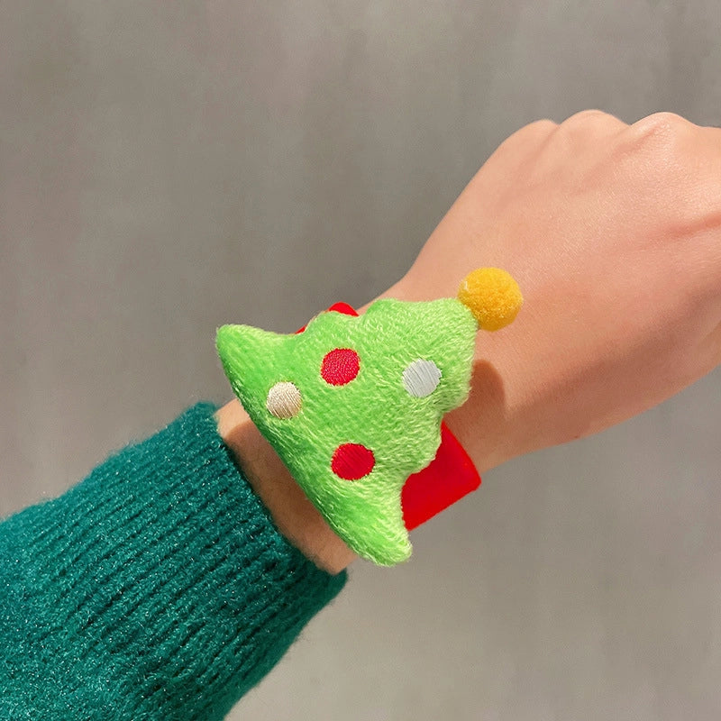 Christmas Cute Santa Claus Elk Alloy Fleece Cloth Tape Holiday Family Gathering Party Party Accessories