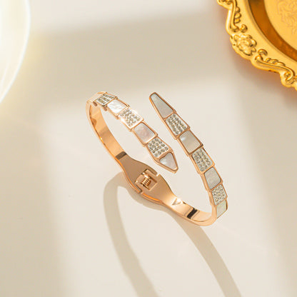 Ellipse Stainless Steel Electroplating Bangles