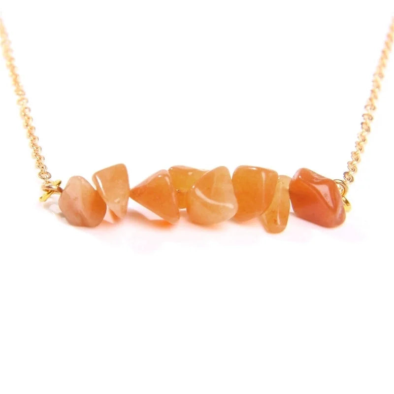 Vacation Irregular Alloy Natural Stone Necklace 1 Piece