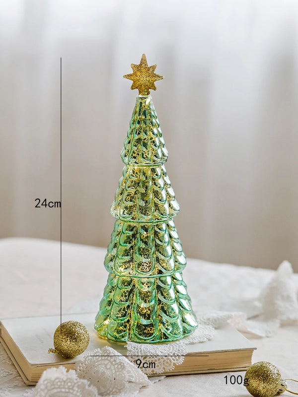 Christmas Minimalist Classic Style Christmas Tree Glass Holiday Festival Ornaments