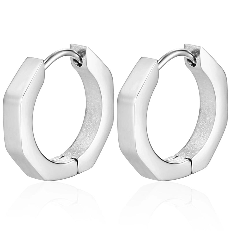 1 Piece Fashion Square Star Heart Shape 201 Stainless Steel 18K Gold Plated Earrings