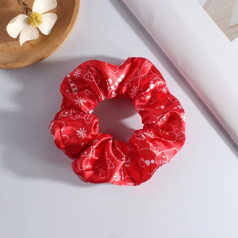 Classic Style Women's Plaid Snowflake Cloth Hair Tie