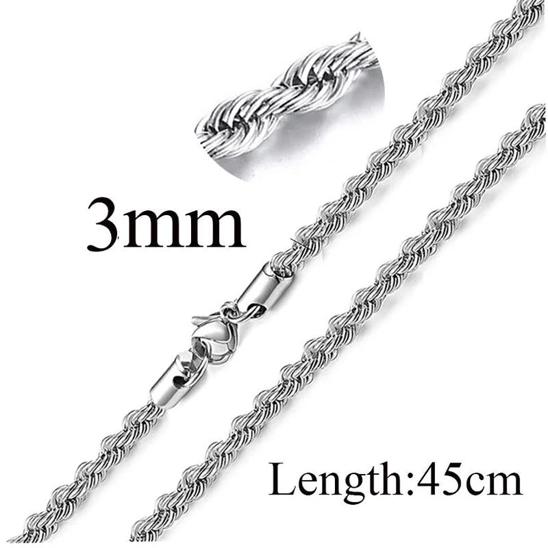 Titanium Steel Minimalist Waves Plating Necklace