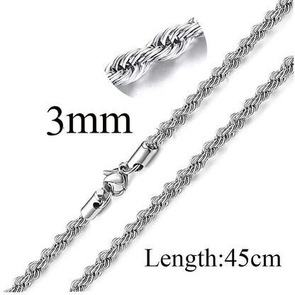 Titanium Steel Minimalist Waves Plating Necklace