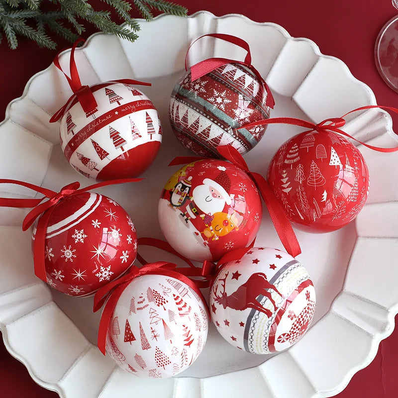 Christmas Ball Pendant Snowman Foam Ball Ornament Christmas Tree Hanging Ball Atmosphere Decoration Supplies