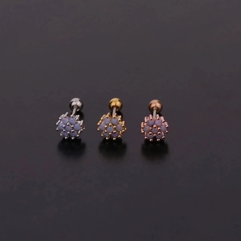 New Creative Fashion Color Zircon Earrings