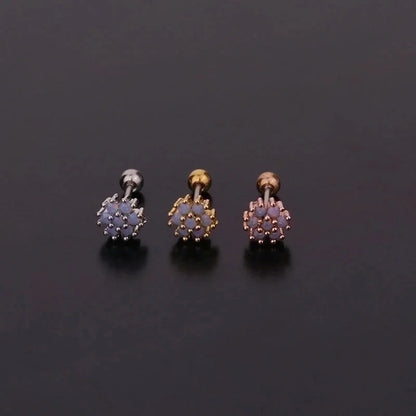 New Creative Fashion Color Zircon Earrings