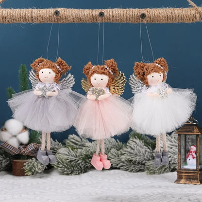 Christmas Cute Angel Cloth Holiday Indoor Hanging Ornaments Decorations Hanging Ornaments