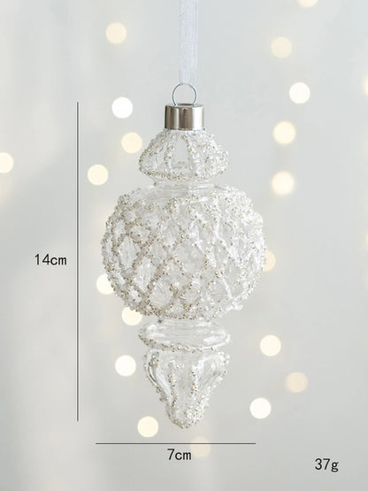 Christmas Minimalist Deer Glass Holiday Party Hanging Ornaments Decorations Hanging Ornaments