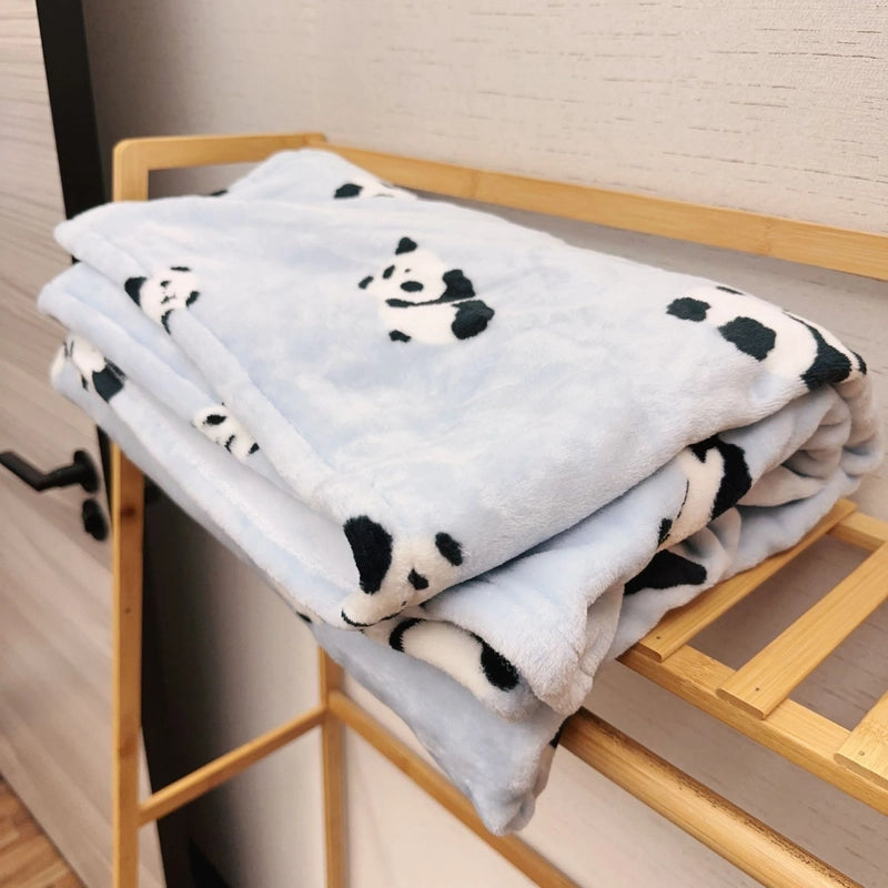 In Stock | Style Autumn And Winter Thickened Cartoon Crayon Small New Flannel Casual Plush Blanket Dormitory Bed Sheet