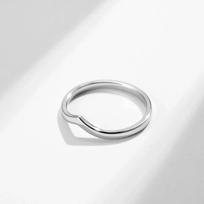 304 Stainless Steel Basic Minimalist Classic Style Peach Rings