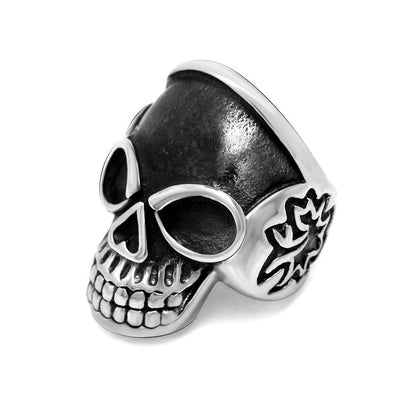 Retro Funny Punk Skull 304 Stainless Steel Polishing Rings