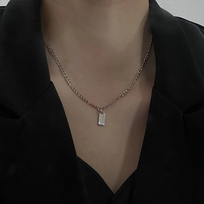 Minimalist Heart Shape Copper Plating Pendant Necklace