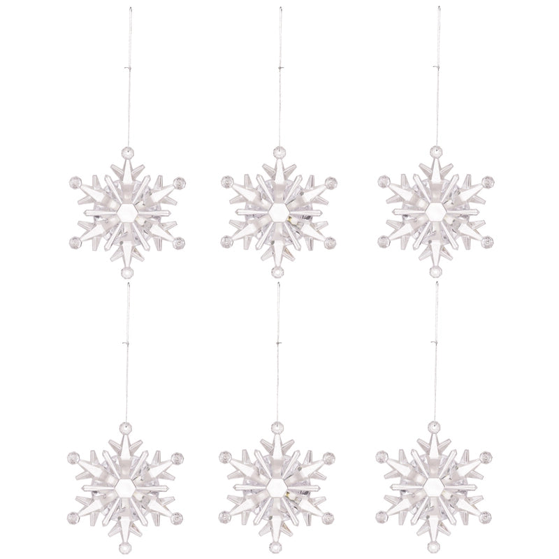 Christmas Modern Style Snowflake Arylic Party Festival Hanging Ornaments Decorative Props