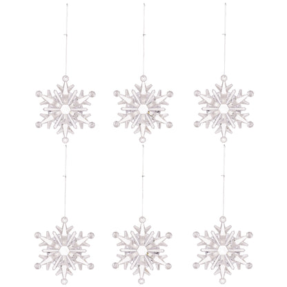 Christmas Modern Style Snowflake Arylic Party Festival Hanging Ornaments Decorative Props