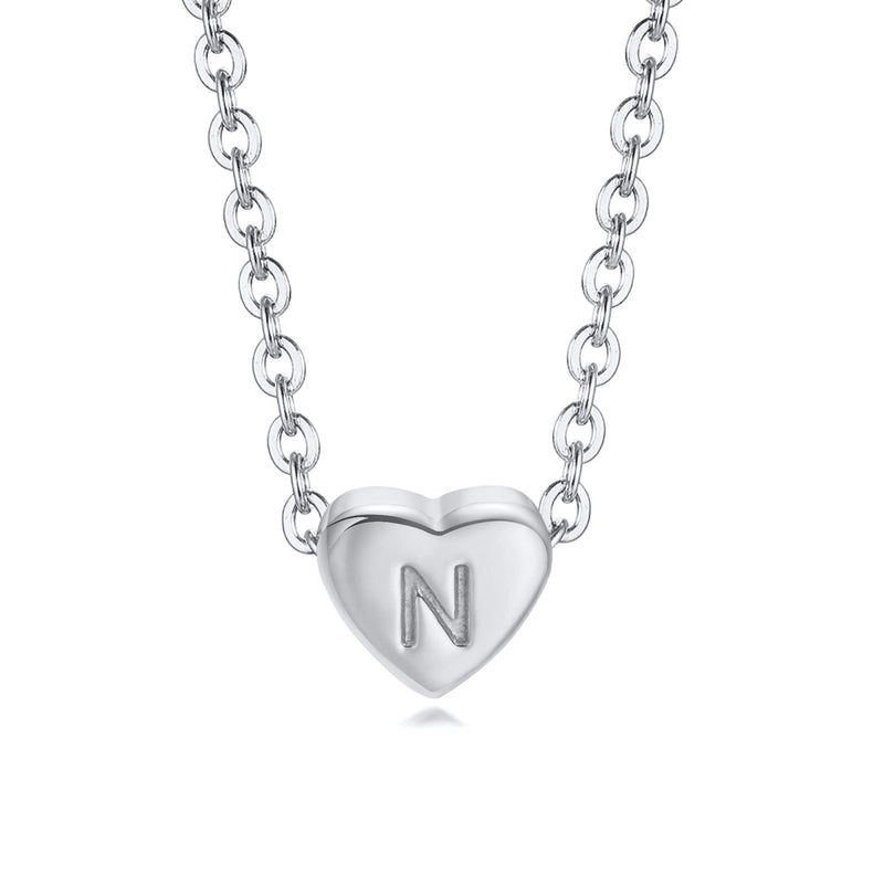 Minimalist Letter Titanium Steel Plating Pendant Necklace