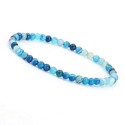 1 Piece Minimalist Round Natural Stone Beaded Bracelets