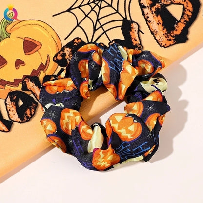 Halloween Funny Pumpkin Hair Tie