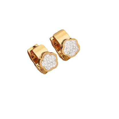 Fashion Butterfly Insect Stainless Steel Electroplating Earrings