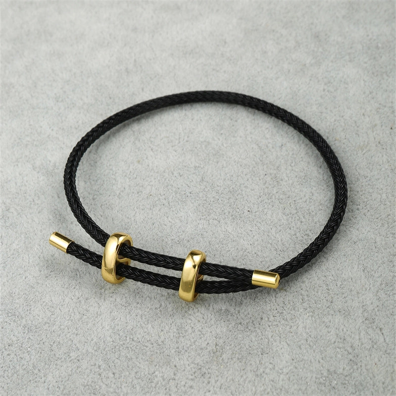 Casual Punk Cool Style Leaf Skull Pu Leather Alloy Halloween Men's Bracelets