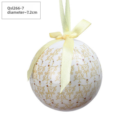 Christmas Ball Pendant Snowman Foam Ball Ornament Christmas Tree Hanging Ball Atmosphere Decoration Supplies