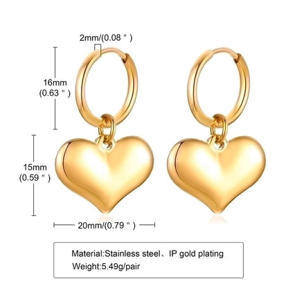 1 Pair Minimalist Star Plating Inlay 201 Stainless Steel Zircon 18K Gold Plated Drop Earrings