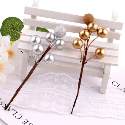 Simulation Plant Bubble Berry Flower Branches Wedding Gift Box Decoration Supplies Amazon Simulation Berry Christmas Accessories