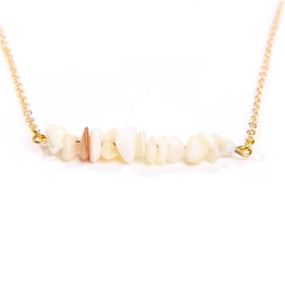 Vacation Irregular Alloy Natural Stone Necklace 1 Piece