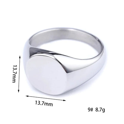 Jewelry Minimalist Solid Color 304 Stainless Steel Plating Stainless Steel Rings