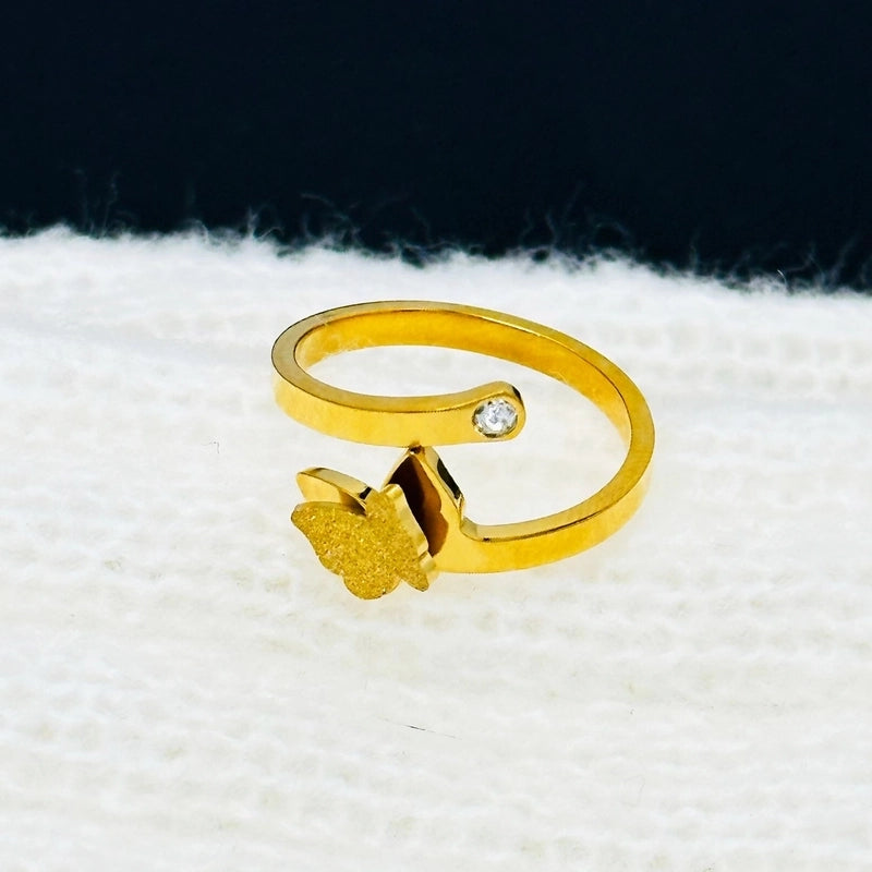 1 Piece Lady Butterfly Titanium Steel Plating Necklace